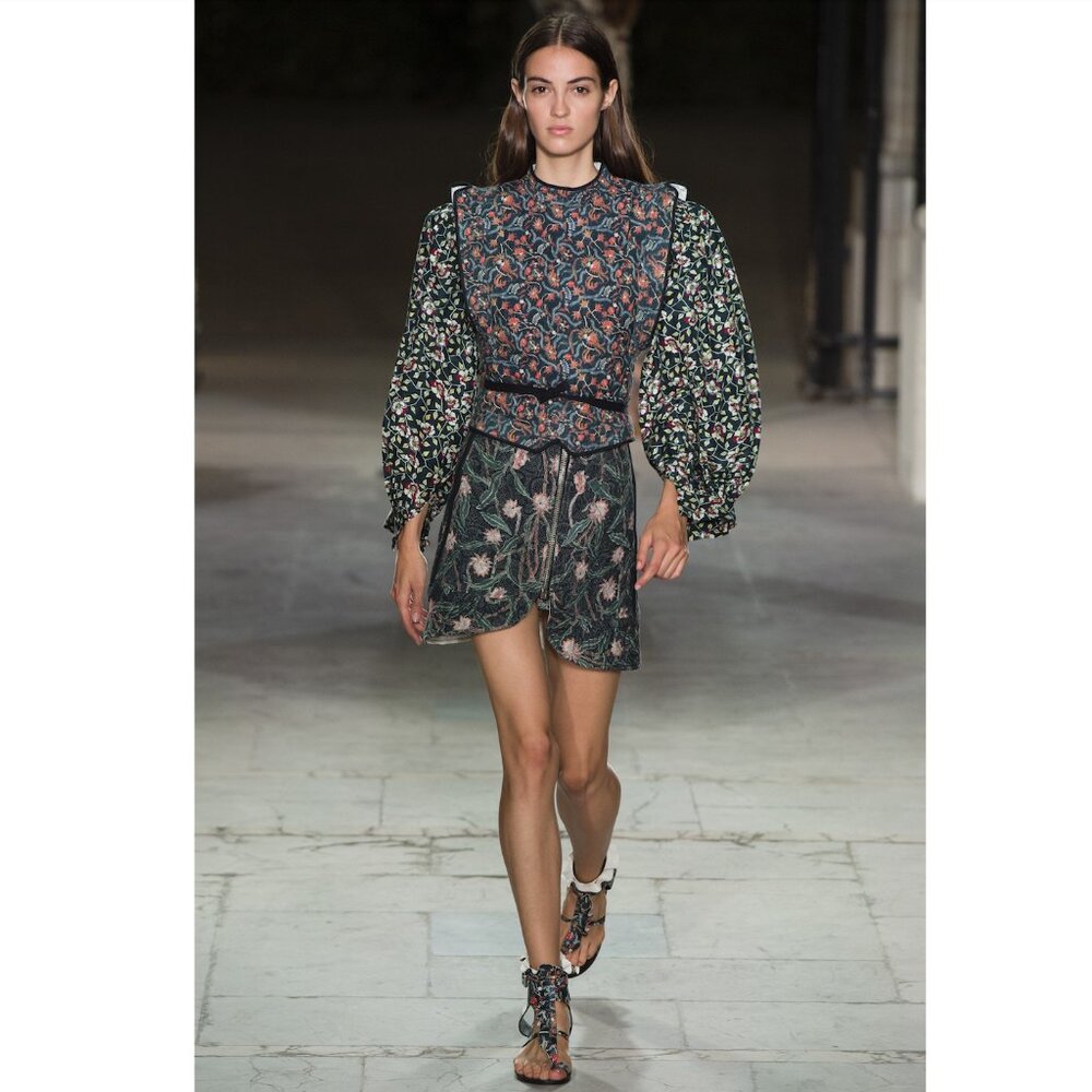 Isabel Marant quilted top and skirt set, Size 36